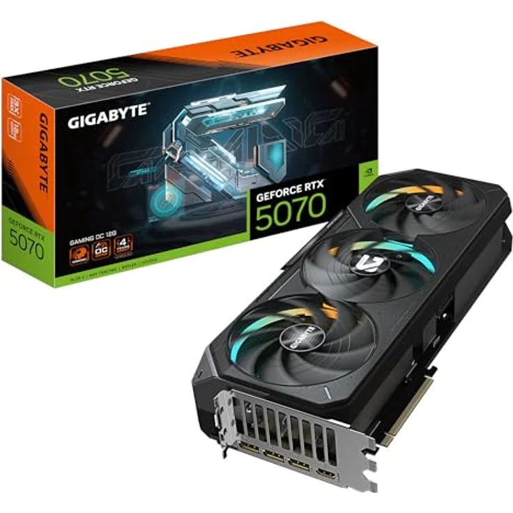 Gigabyte GeForce RTX 5070 Ti Gaming OC 16G Grafikkarte - 16GB GDDR7, 256 Bit, PCI-E 5.0, 2588 MHz Core Clock, RGB Halo, Dual BIOS, GV-N507TGAMING OC-16GD – Bild 1