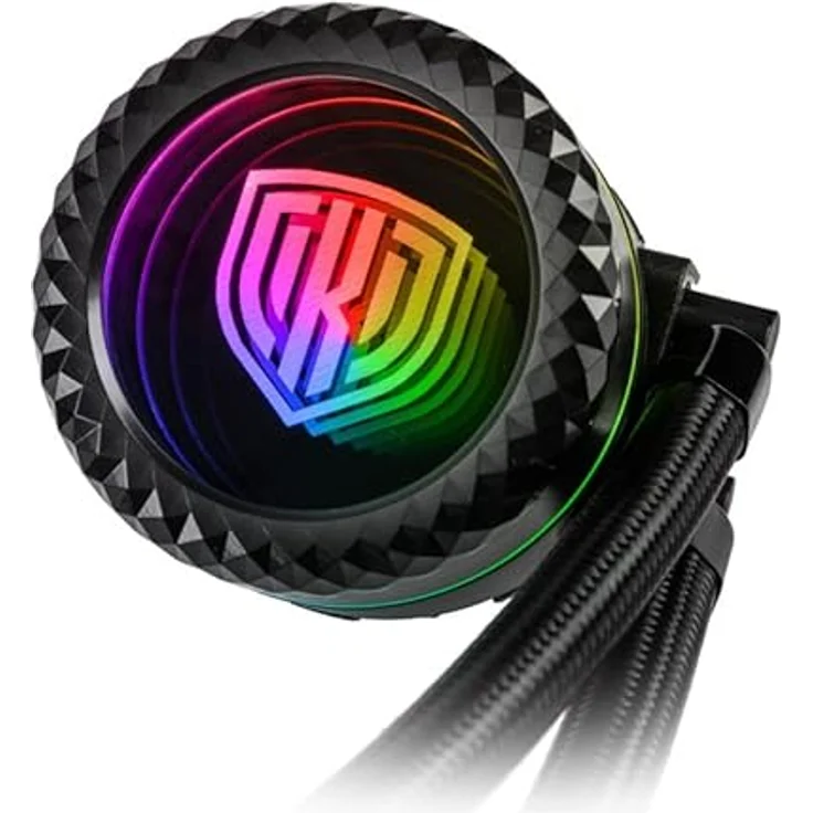 KOLINK Umbra Void AIO Performance CPU-Kühler, Wasserkühlung, ARGB-Beleuchtung, Unendlichkeitsspiegel-Effekt, Aluminium, Kupfer, 240mm, Schwarz – Bild 5