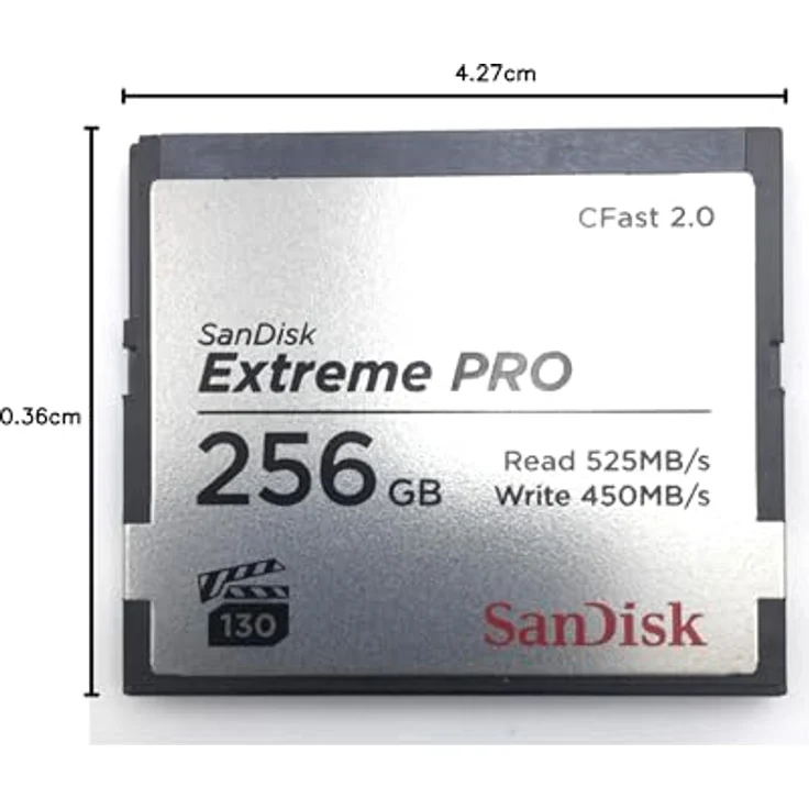 SanDisk Extreme PRO 256GB CFast 2.0 Speicherkarte mit bis zu 525 MB-Sek. – Bild 3