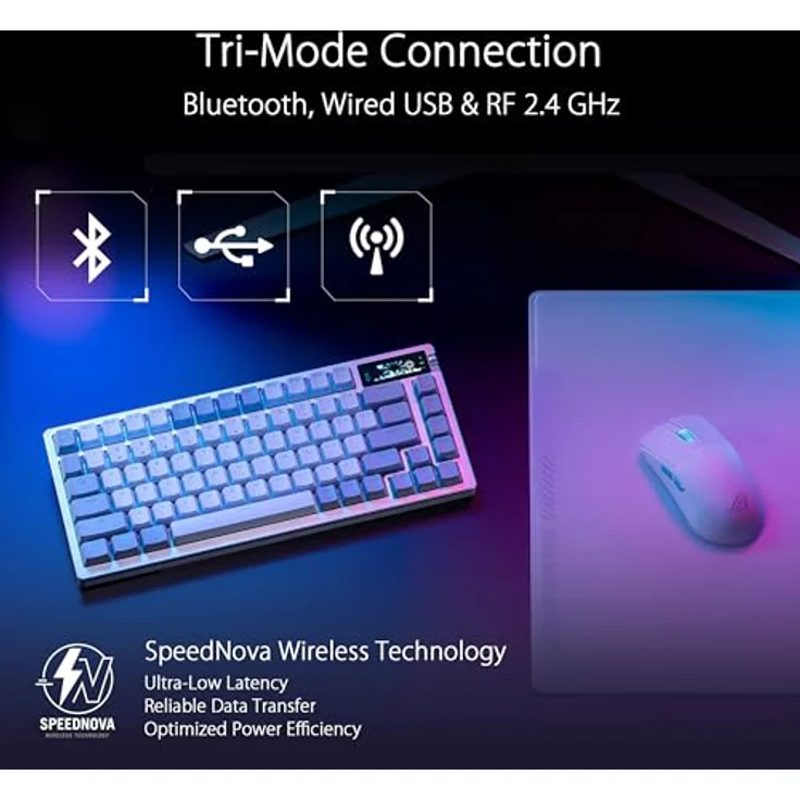 ASUS ROG Azoth - Tastatur - 75%, hot-swappable, 90MP031A-BKFA10 – Bild 3
