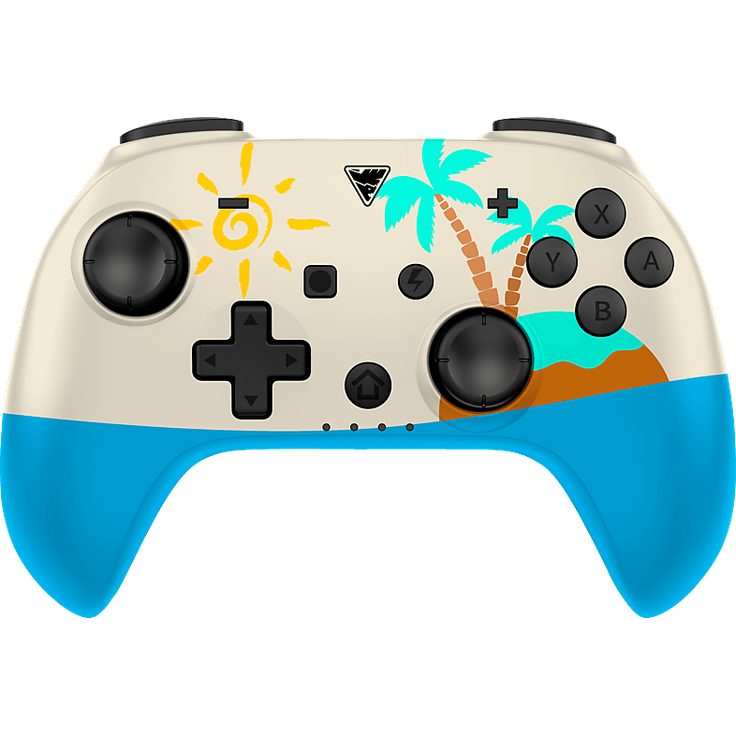 DRAGON SHOCK PopTop Compact Wireless Controller (The Island) für Nintendo Switch, Bluetooth, programmierbare Tasten, 550 mAh Akku