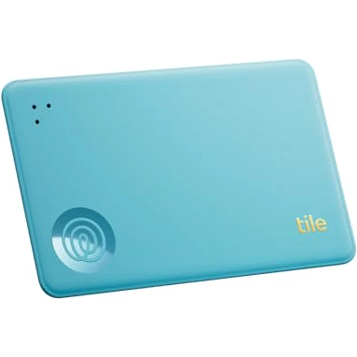 Tile by Life360 Slim (2024), Geldbörsenfinder und Bluetooth-Tracker mit 105 m Reichweite, kompatibel mit iOS & Android, wasserdicht (IP68), 1er-Pack (Aqua Lemon) – Bild 1