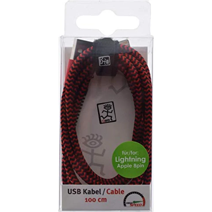 2GO USB Datenkabel rot 100cm für Apple 8-Pin – Bild 2