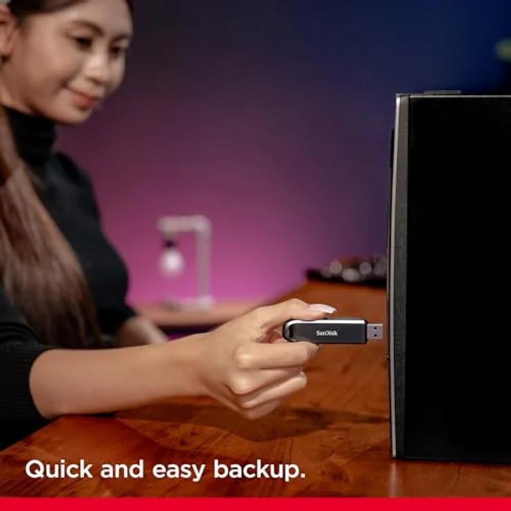 SanDisk Extreme PRO USB-A 3.2 Gen 2, USB Stick mit 256 GB Speicher, Schwarz – Bild 7