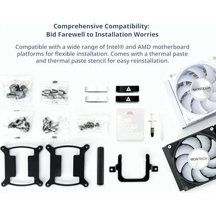 Montech Kit Watercooling AIO HyperFlow RGB - 360mm (Noir) - High-Performance Wasserkühlung von Montech – Bild 5