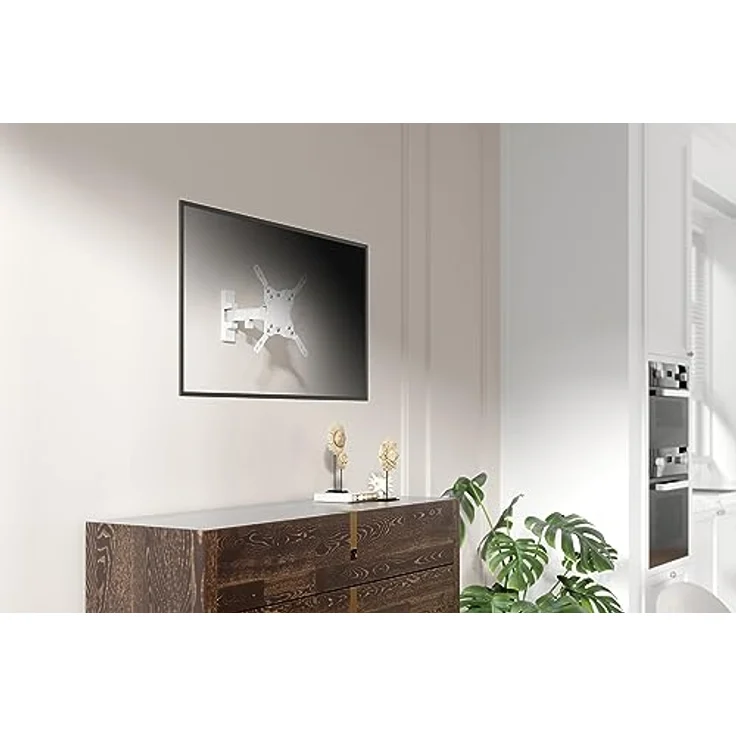 mywall Wandhalter HF11-1WL für Flachbildschirme, VESA 75-200, Größe von 23-42 Zoll, Neigung +5°/-12°, 180° Drehbar, Monitorhalterung, Bildschirmhalterung mit Kabelaufhängung – Bild 2