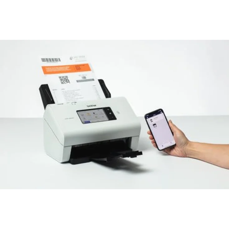 Brother ADS-4900W Duplex-Dokumentenscanner, A4, 600 dpi, 60 Seiten/min, 6000 Scans, 100 Blatt, für Dokumente, Normalpapier – Bild 2