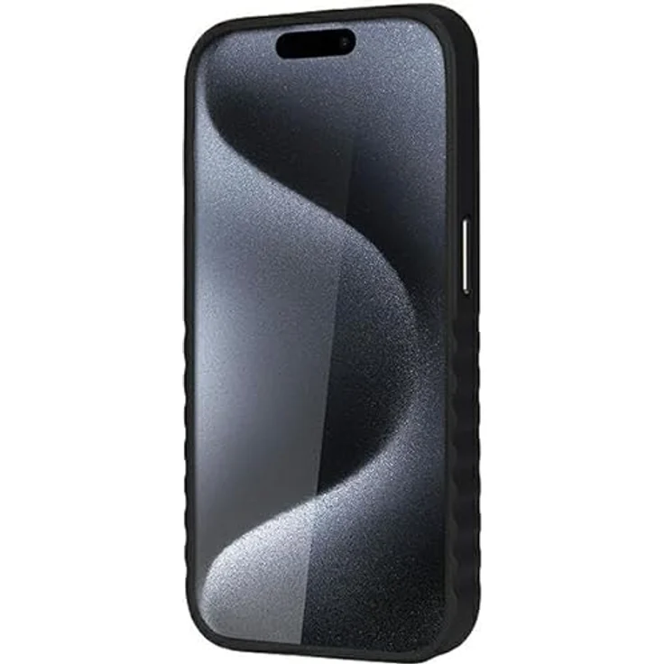 Audi Synthetic Leather Hülle für iPhone 15 Pro 6.1", Hartschalenkoffer aus TPU/Kunstleder, Schwarz – Bild 5