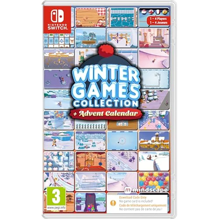 Mindscape Winter Games Collection + Advent Calendar (Download Code in Box) - Nintendo Switch, 25 Spiele, Multiplayer bis zu 4 Spielern – Bild 1