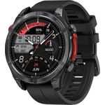 Zeblaze Stratos 4 Smartwatch (Black), Premium Smartwatch mit GNSS-Navigation, MIL-STD-810H Robustheit, über 170 Sportmodi und 24/7 Gesundheitsüberwachung