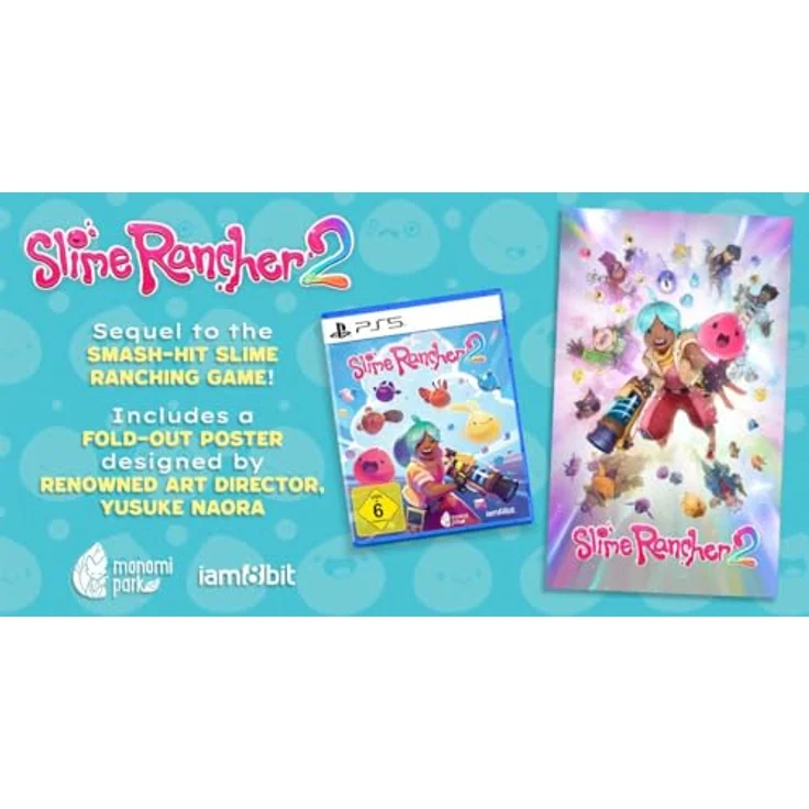 iam8bit Slime Rancher 2 - PS5, Abenteuer-Spiel mit neunen Slimes und umfangreichem Gewächshaus-Aufbau, inklusive Download-Code für den Soundtrack und Poster von Yusuke Naora – Bild 2