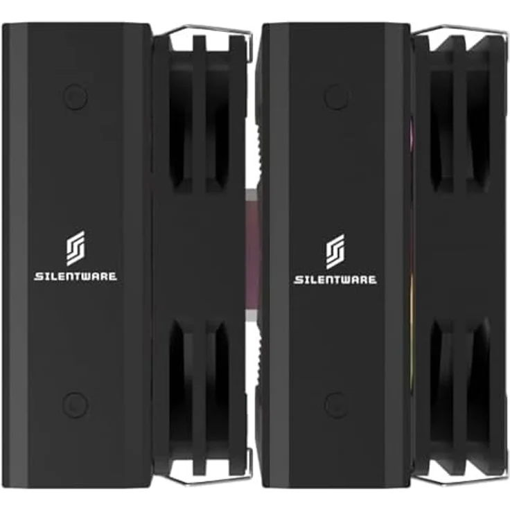 SILENTWARE Silentware Titan RGB, CPU-Kühler mit 2x 120mm PWM-Lüftern, 6 Heatpipes, Sockel Intel LGA 115X/1200/1700/1851 und AMD AM5/AM4 – Bild 4
