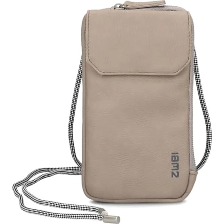 Zwei Mademoiselle.M Handytasche, 10 cm, braun, 100% Polyurethan, kompakte Größe – Bild 3