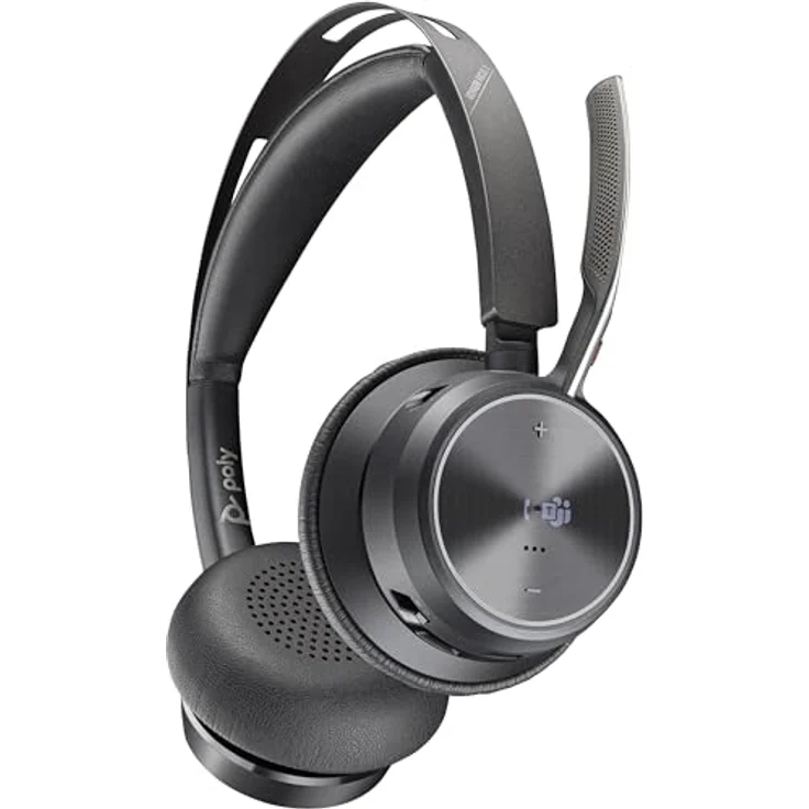Poly BT Headset Voyager Focus 2 UC mit Advanced Digital Hybrid Active Noise Cancelling, Teams zertifiziert – Bild 2