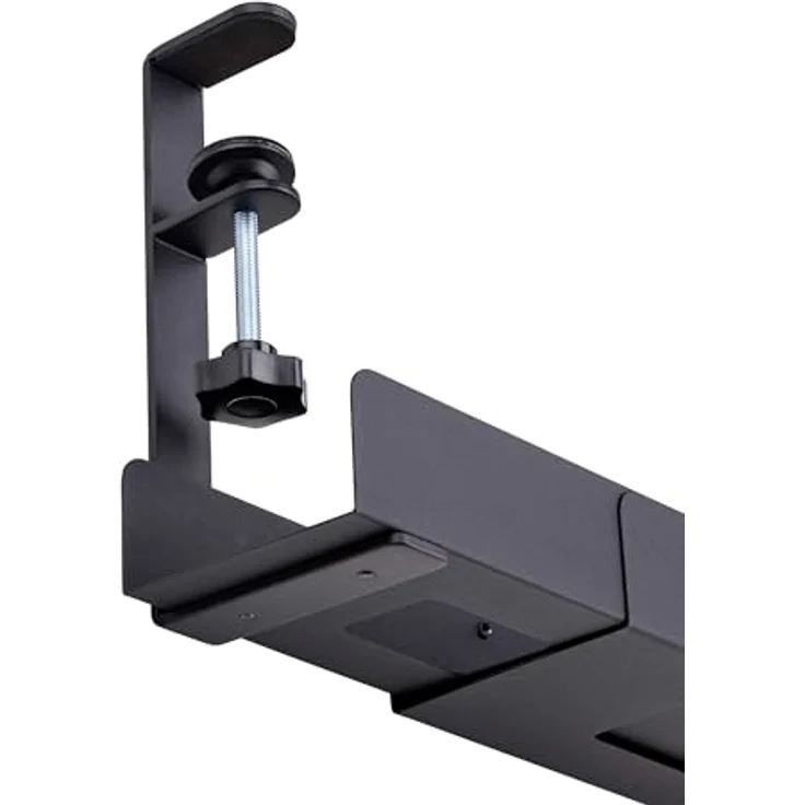 Startech.com Rack, Schreibtischkabelkanal mit Längenanpassung, Kabelwanne unter Tisch montierbar, 80 cm, Schwarz – Bild 5