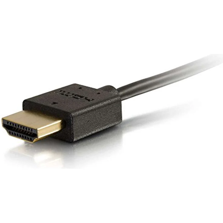 C2G Plus-Serie 0,6 m Standard-HDMI®-Kabel, schlank und flexibel, 4K 60 Hz, flache Stecker, Ethernet-fähig – Bild 4