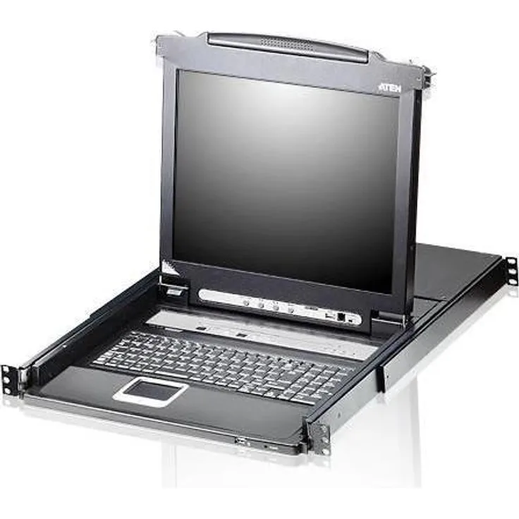 Aten CL5716 KVM-Switch, 16 Ports, LCD mit 43 cm Bildschirm, Schwarz