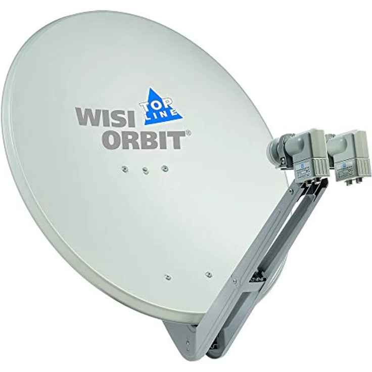 WISI Orbit Topline Satelliten Offset-Antenne OA85G in Lichtgrau ? 85cm Reflektor aus Aluminium mit 40mm LNB-Halterung, Feedarm und Mastschellen ? Komplette Sat Antenne mit Montagezubehör – Bild 5