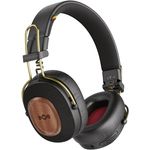 Marley House of Positive Vibration Riddim, kabellose On-Ear Bluetooth Kopfhörer mit 50 Std. Spielzeit, USB-C Schnellladen, integriertes Mikrofon, nachhaltige Materialien, Rasta