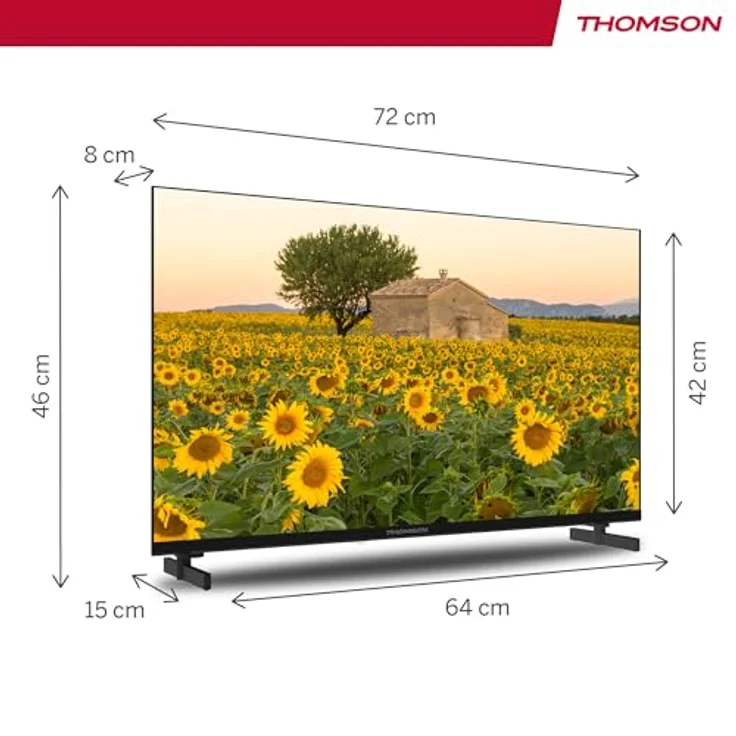 Thomson 32 Zoll (80 cm) HD Fernseher Smart Android TV (WLAN, Triple Tuner DVB-C/S2/T2, Google Assistant, YouTube, Netflix, DAZN, Prime Video, Disney+) – 32HA2S13-2023 – Bild 3