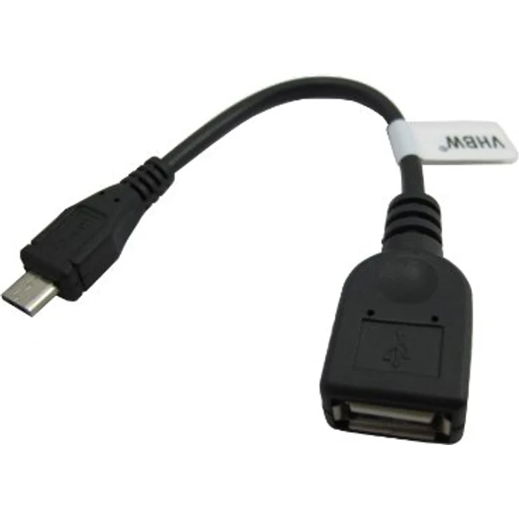 VHBW OTG Adapterkabel passend für Nokia, Samsung, Sony Ericsson, Toshiba, Motorola, HTC, Huawei ersetzt Nokia CA-157, Samsung ET-R205U – Bild 2