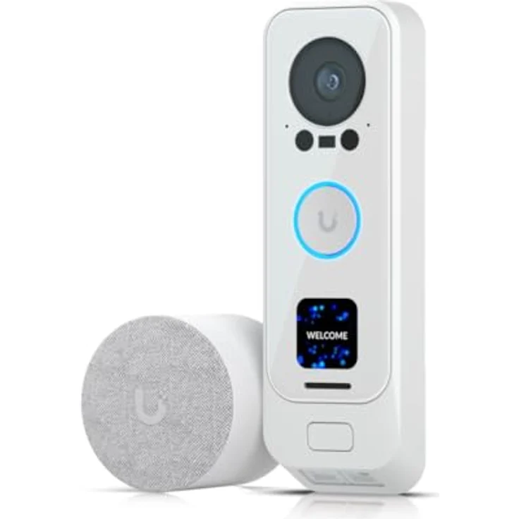 Ubiquiti UniFi Access Doorbell Pro PoE KIT, smarte Türklingel mit Kamera, kabelgebunden, weiß – Bild 1