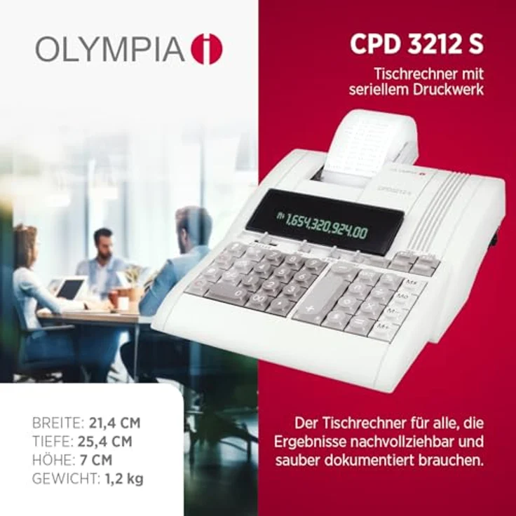 Olympia CPD 3212 S Tischrechner Druckend – Bild 3