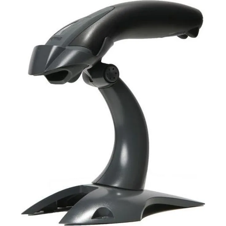 No Name USB-Kit 1D Barcode-Scanner 1200G-2 mit starrem Präsentationsständer STND-19R02-002-4, Schwarz, kabelgebunden, Laser-Technologie, präzise und schnelle Erfassung von 1D-Barcodes