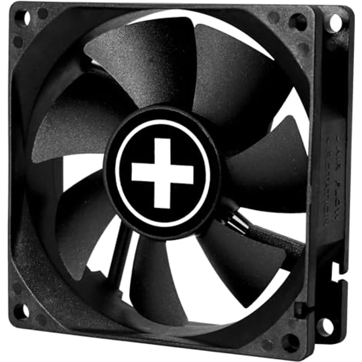 Xilence XPF80.B, 80mm leiser Gehäuselüfter mit 3PIN/4PIN Anschluss, 300mm Kabel, Hydro Bearing, optimierter Luftdurchsatz für Office/Server und Gaming PCs – Bild 3