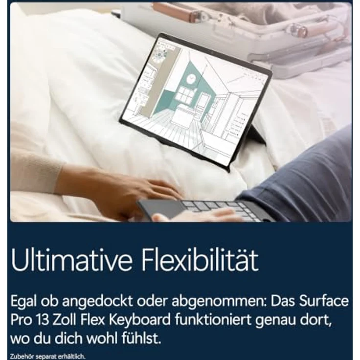 Microsoft Surface Pro 13" EP2-65068, 13" OLED Touchscreen, Snapdragon X2 Elite, 16GB RAM, 1000GB SSD, Windows 11 Home, platin – Bild 11