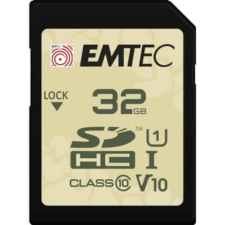Emtec SD 32 GB UHS-I U1 V10 Outdoor Speicherkarte, wasserabweisend, V10 Video Speed Class, FSC-zertifiziert