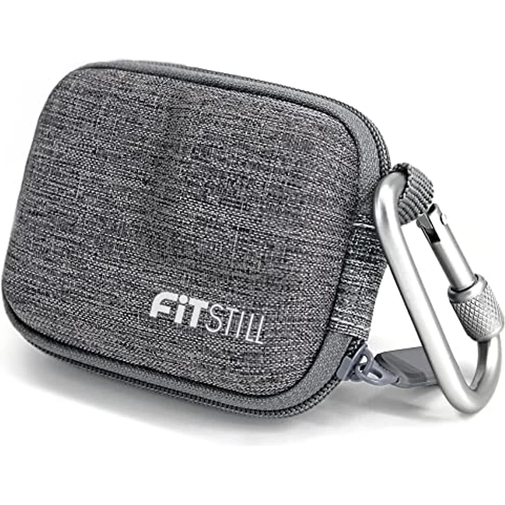 FiTSTILL Graue Web-Mini-Tragetasche, Hartschalen-Reise-Aufbewahrung für GoPro Hero 13/12/11/10/9/8/7/(2018)/6/5 und DJI Osmo Action 5pro/4/3/2/1, wasserdicht und stoßdämpfend – Bild 1