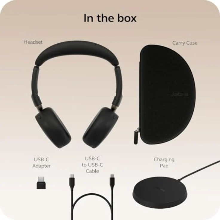 Jabra Evolve3 65 Flex MS, Faltbare On Ear Kopfhörer mit adaptiver Geräuschunterdrückung, Bluetooth® Schwarz – Bild 9