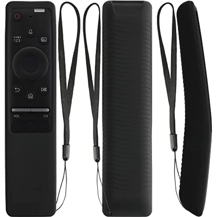 kwmobile Hülle Fernbedienung kompatibel mit Samsung BN59-01274A / BN59-01330B Hülle - Silikon Case für TV Zubehör in Schwarz – Bild 2