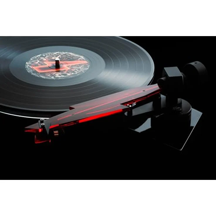 Pro-Ject AC/DC Artist Collection Plattenspieler, limitierte Auflage mit 2M Red Tonabnehmer, 10 mm Glasteller, resonanzfreiem Design und LED Beleuchtung – Bild 4