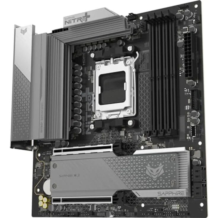 Sapphire NITRO+ B850M WIFI, Mainboard für AMD AM5, mATX, 12+2+1 Phasen-Stromversorgung, HDMI 1.4, DisplayPort 1.2 – Bild 3