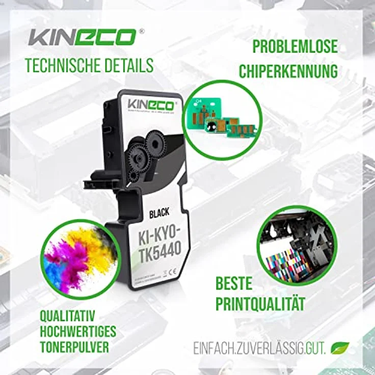 Kineco Toner kompatibel mit Kyocera TK-5440, Schwarz, 2.800 Seiten für ECOSYS MA2100, PA2100 Series – Bild 4