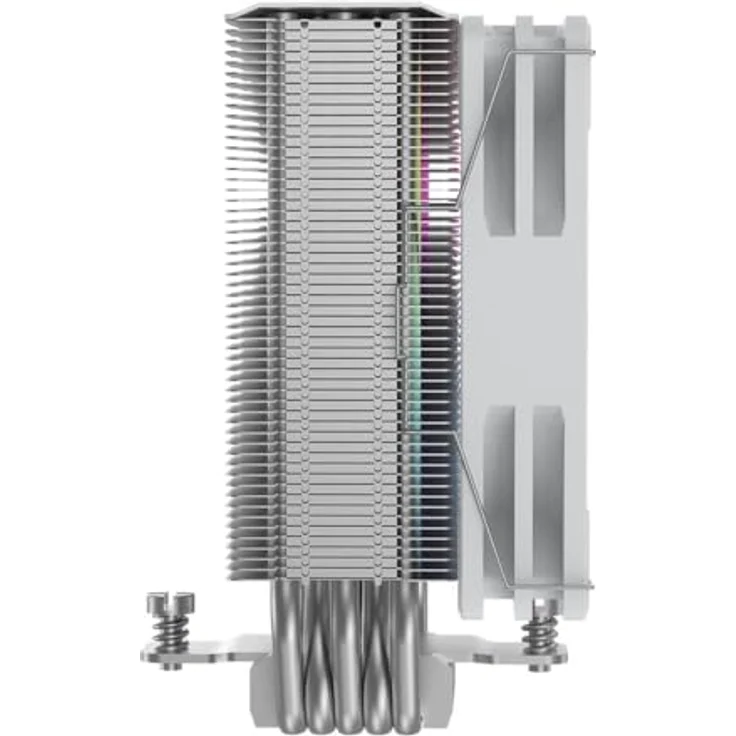 Silentware Bora RGB White, CPU Kühler mit 5 Heatpipes, 120mm PWM ARGB Lüfter, für Intel 115X/1200/1700/1851 und AMD AM4/AM5 – Bild 3