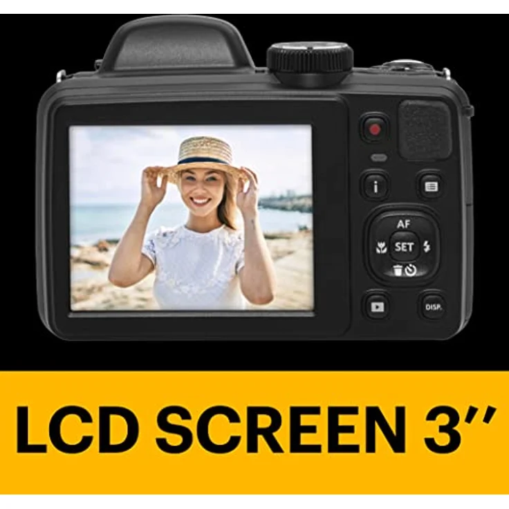 KODAK Pixpro Astro Zoom AZ425 Digitalkamera Bridge, 42 x optischer Zoom, 24 mm Weitwinkel, 20 Megapixel, LCD 3, Full HD 1080p, Li-Ion-Akku, Schwarz – Bild 4