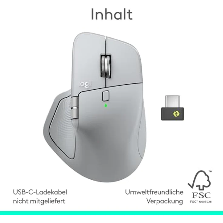 Logitech MX Master 4 - Off-White - Ergonomische Maus (Weiß) – Bild 11