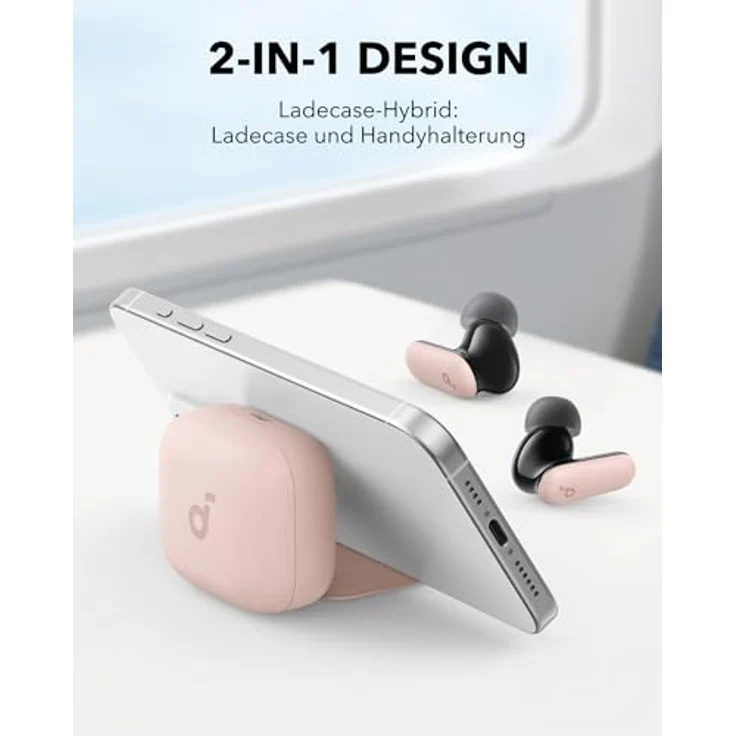 soundcore P30i Rosa, kabellose Kopfhörer mit ANC, 40h Akkulaufzeit, IP54-zertifiziert – Bild 2