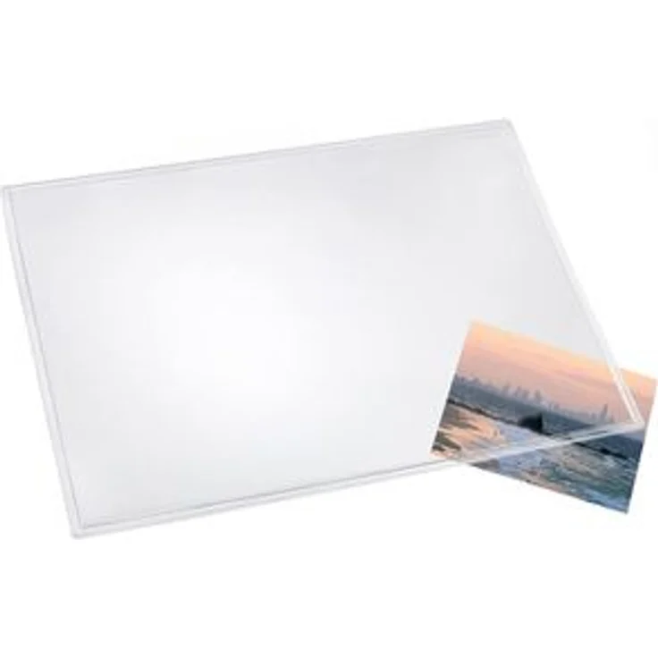 Läufer Schreibunterlage 43700 Durella, glasklar, Kunststoff, blanko, 70 x 50cm – Bild 1