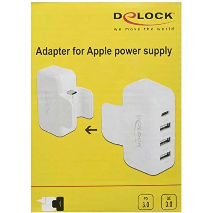 DeLOCK Adapter für Apple Netzteil, PD und QC 3.0, 108 g – Bild 3
