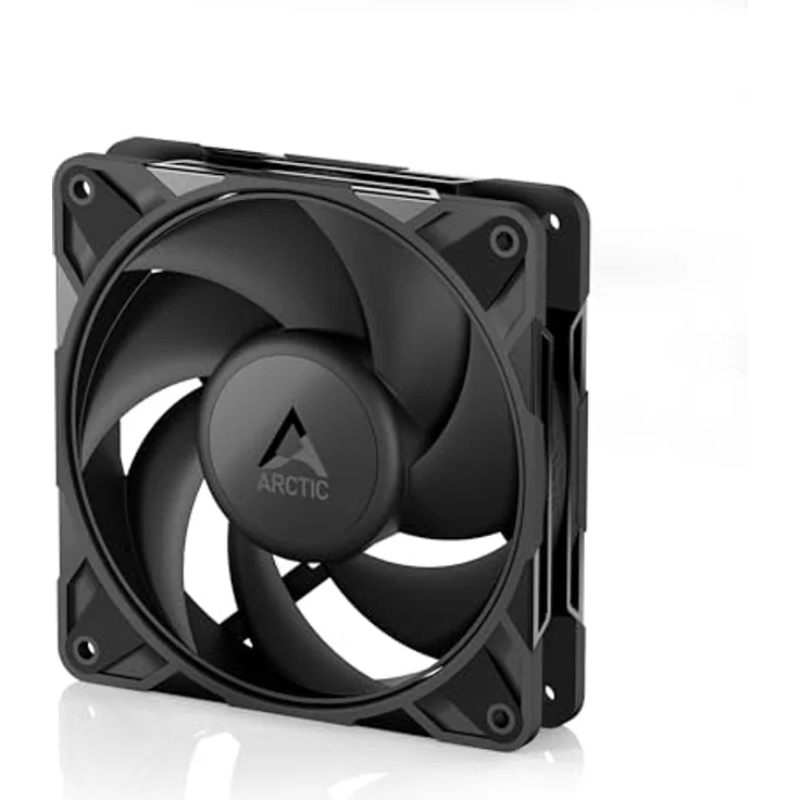 ARCTIC P12 Pro, 120 mm PWM Gehäuselüfter mit 600-3000 rpm, hydrodynamisches Gleitlager, Schwarz – Bild 1
