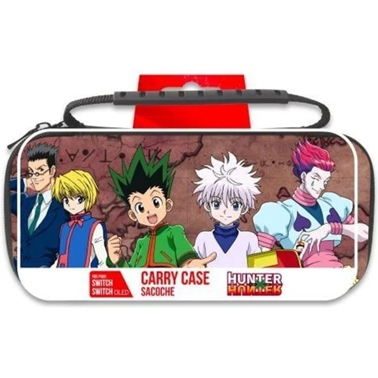 Trade Invaders Hunter X Hunter XL Size Bag für Nintendo Switch und Switch Oled, schützende Hard Shell, Schaumstoff-Polsterung, Stauraum für Konsole, Controller, 10 Spiele und Netzteil – Bild 4