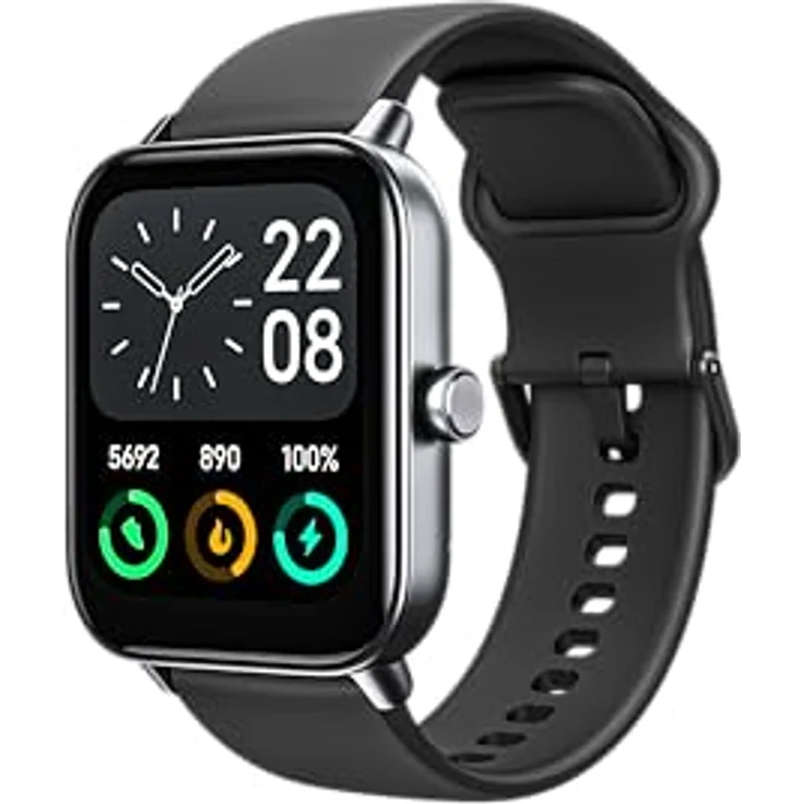Beafon smartwatch 101, Bluetooth Smartwatch, 1,8“ Display, Sport Mode 100+, Fitness Mode, IP68, Unterstützt Alexa, GPS kompatibel – Bild 1