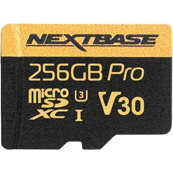 Nextbase 256GB U3 Micro-SD-Industrie-Standard-Karte inkl. Adapter - Ultra-High-Speed-Speicherkarte - für Nextbase Dashcams 522GW und 622GW - Dashcam Zubehör