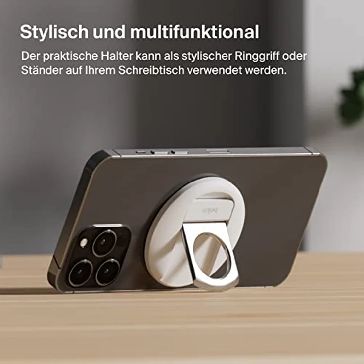 Belkin iPhone-Halter mit MagSafe für Mac-Notebooks; einfache magnetische Befestigung zur Verwendung der Kamera-Übergabe-Funktionen für Videokonferenzen, FaceTime, Streaming, Inhaltserstellung usw. – Bild 3