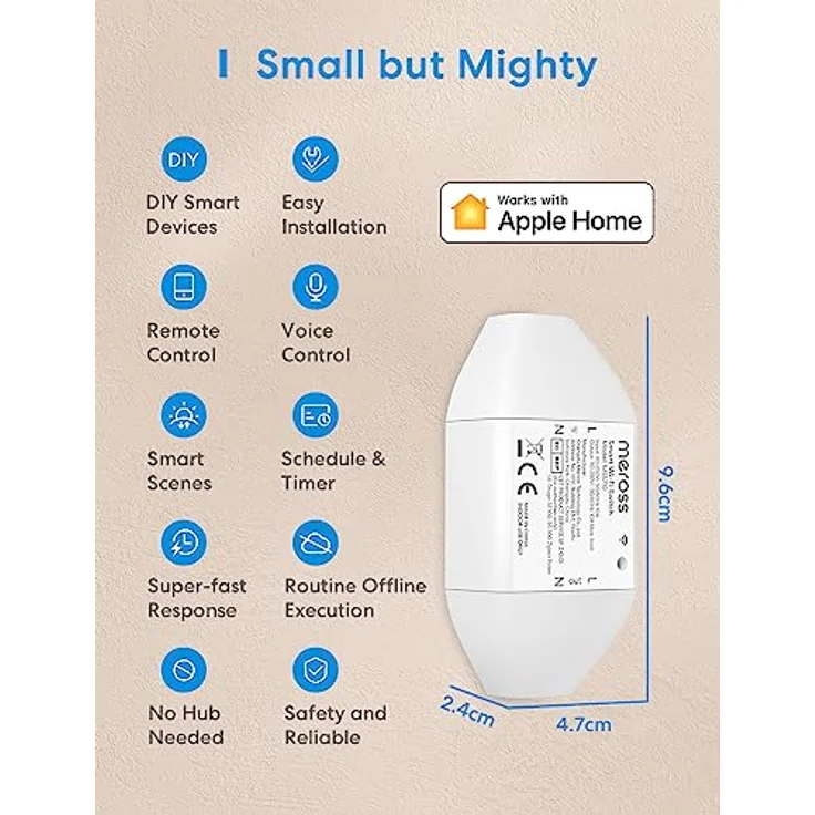 MEROSS MSS710HK Smart WiFi Switch Schaltaktor – Bild 2