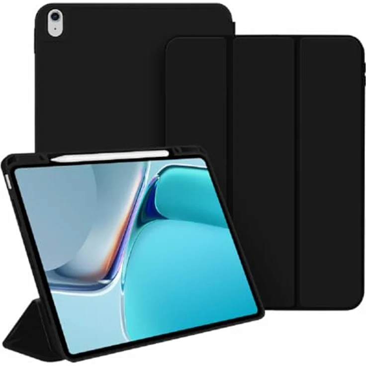 4smarts Tablet-Hülle Folio Case Basic für Apple iPad Air 13 (M2, 2024), stoßfest, schwarz – Bild 2